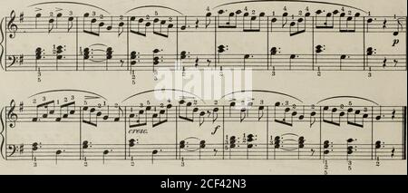 . Praktische Methode für das Klavier : op. 249. Allegro. 1 53 Etüde, 184. Stockfoto