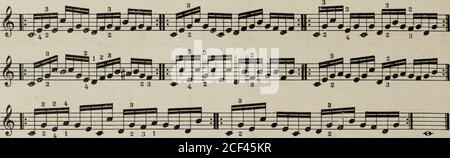 . Praktische Methode für das Klavier : op. 249. 179-pH S 2 3 2 3 3 2 1 [7] mm A 2 -•? 3 • Stockfoto