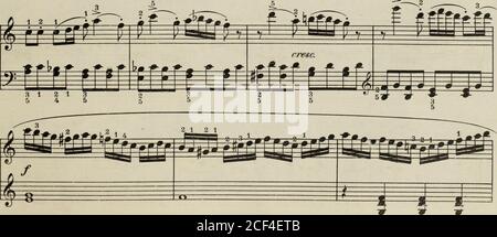 . Praktische Methode für das Klavier : op. 249. R. F.W. 4860-63 Edition Holz. Stockfoto