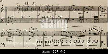 . Praktische Methode für das Klavier : op. 249. B.F.W. 4860-63 Edition Holz.. Scherzo B.C., sirtalr^. Waltz. Allegretto Walzer. Valse. Stockfoto