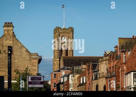 St Andrew Blacakadder Church Tower in der High Street, North Berwick Stockfoto