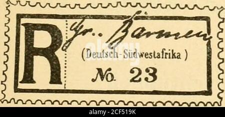 . The postwertscimes and devending of the deutsche poststanstalten in the Protection and in auslande. Stockfoto