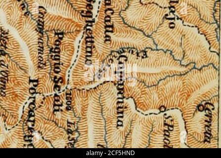 . Italien: Ein Handbuch für Reisende. Erster Teil (Norditalien). XTT 9- f» IX:ist 3- ein ? , A - C. WW% / %! fc< I. .^ / sy  . Wenn ?» v^ stilt/ i* i <* Stockfoto