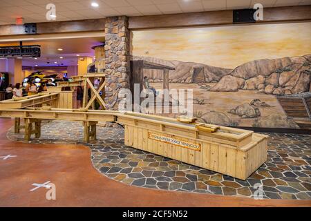 Laughlin, AUG 22, 2020 - Innenansicht der Laughlin River Lodge Stockfoto