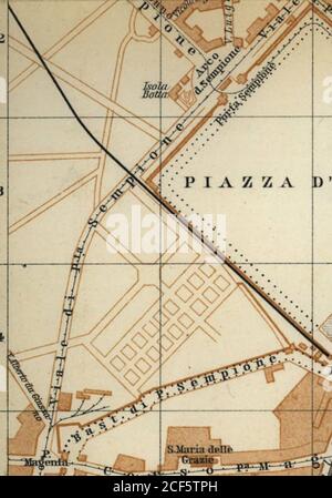 . Italien: Ein Handbuch für Reisende. Erster Teil (Norditalien). Stockfoto