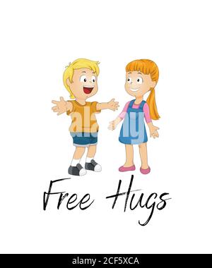 Free Hugs Stockfoto