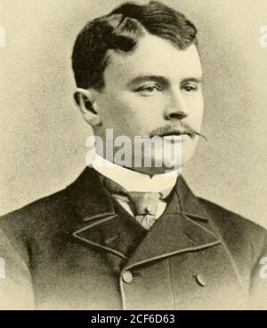 . Universitäten und ihre Söhne; Geschichte, Einfluss und Eigenschaften der amerikanischen Universitäten, mit biografischen Skizzen und Porträts von Alumni und Empfängern von Ehrendoktorwürde. Pensionen. Er ist Mitglied der Sons of theAmerican Revolution, der Maine Medical Association, der York County Medical Society, deren Präsident er 1896 war, der American Academy of Medi-Cine, des Saco and Biddeford Medical Club, Phi NuTheta von Wesleyan University und einer Reihe weiterer Organisationen. Er heiratete, 12. Januar 1899,Frau Ida M. Heald aus Lovell, Maine. JOHNSON, William James Columbia LL.B. 1878Geboren in Stockfoto