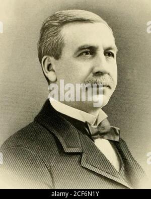 . Prominente und fortschrittliche Männer des Staates New York; R seine Anhänger. Im Jahr 1887 wurde er Berater für ein Elektrounternehmen, das in Richmond einen der ersten elektrischen Raihvays in den Vereinigten Staaten baute. Als Folge dieser Beschäftigung zog er 1888 nach New York, wo er seitdem wohnte und Frau Beruf praktizierthat. Es entstand eine große nationale Kontroverse zwischen den elektrischen Bahnstrecken und den Telefongesellschaften. Mr. Wise hatte die Verantwortung dafür, und für mehrere Jahre w^wie in sie fast ausschließlich, und wurde eine führende juristische Autorität in Themen in Bezug auf diese Kontroverse. Neu Stockfoto