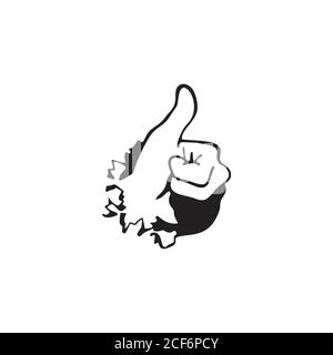 Daumen nach oben Pause Tapete Symbol Vektor Stock Vektor