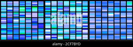 Vektor-Set von blauen Verläufen.Blaue Hintergründe Sammlung Stock Vektor
