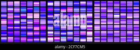Vektor-Set von blauen Verläufen.Blaue Hintergründe Sammlung Stock Vektor
