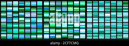 Vektor-Set von blauen Verläufen.Blaue Hintergründe Sammlung Stock Vektor