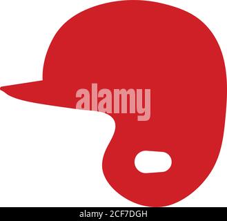 Baseballhelm-Symbol. Flaches Farbdesign. Vektorgrafik. Stock Vektor