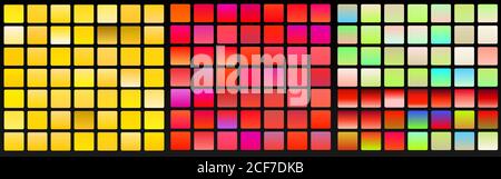 Vektor-Set von blauen Verläufen.Blaue Hintergründe Sammlung Stock Vektor