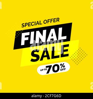 Sonderangebot Endverkauf Banner, Limited Offer Vector Illustration Stock Vektor