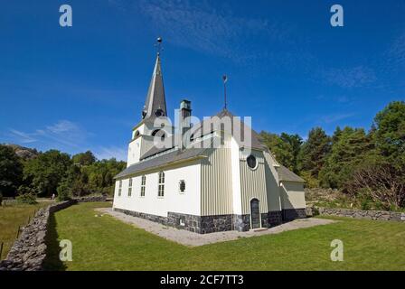 Kirche in Süd-Koster-Insel, Schweden Stockfoto