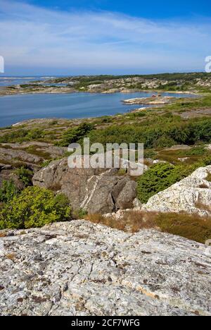 Landschaft in Süd-Koster-Insel, Schweden Stockfoto