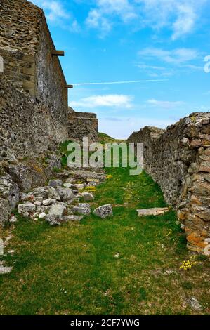 Blick auf Schloss Visegrad, Ungarn Stockfoto