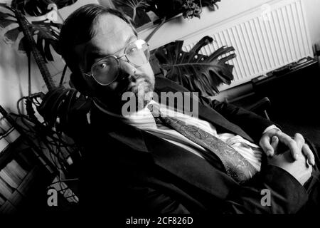 Professor Charles Bean an der London School of Economics, Houghton Street. 12. Oktober 1992. Foto: Neil Turner Stockfoto