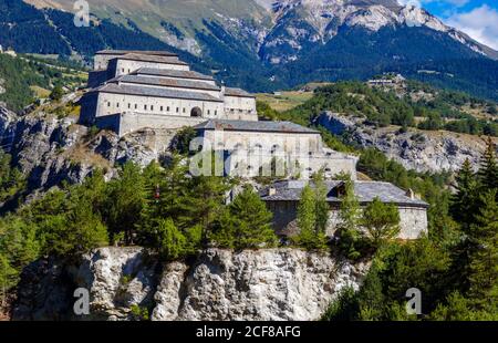 Fort Victor-Emmanuel im Barrière de l'Esseillon, Aussois, Maurriene, Frankreich Stockfoto