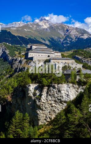 Fort Victor-Emmanuel im Barrière de l'Esseillon, Aussois, Maurriene, Frankreich Stockfoto