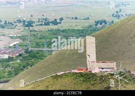 Das Zaisan Memorial ist ein Denkmal in der mongolischen Hauptstadt Ulaanbaatar, das verbündete mongolische und sowjetische Soldaten ehrt, die im Zweiten Weltkrieg getötet wurden Stockfoto