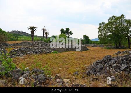 Great Zimbabwe, Zimbabwe, Greater Zimbabwe ist eine zerstörte Stadt 39 Kilometer von Masvingo in der Masvingo Provinz von Zimbabwe. Stockfoto