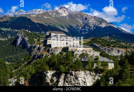 Fort Victor-Emmanuel im Barrière de l'Esseillon, Aussois, Maurriene, Frankreich Stockfoto