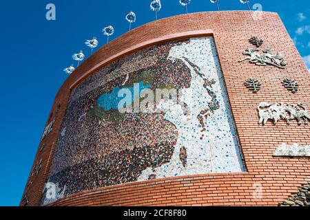 Denkmal des mongolischen Reiches in Kharkhorin (Karakorum), Mongolei. Karakorum war zwischen 1235 und 1260 die Hauptstadt des mongolischen Reiches. Stockfoto