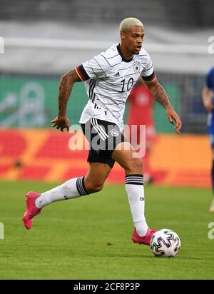 Wiesbaden, Deutschland. September 2020. Fußball, U21 Männer: Europameisterschaft Qualifikation, Deutschland - Moldawien, 1. Runde, Gruppe 9, 9. Spieltag in der Brita-Arena. Deutschlands Lukas Nmecha in Aktion. Kredit: Arne Dedert/dpa/Alamy Live Nachrichten Stockfoto