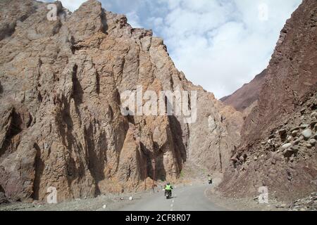 Zerklüftete Berglandschaft im Leh-Tal, Jammu und Kaschmir Stockfoto