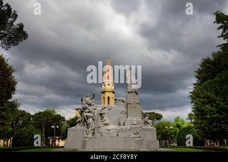 Denkmal und Turm von AREZZO, Italien Stockfoto