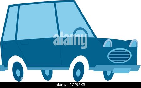 Retro-Stil Illustration eines Autos. Stock Vektor