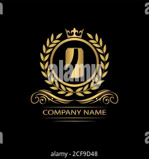 Bier, Bier Pub Logo Vorlage Luxus Royal Vektor Unternehmen dekorative Emblem mit Krone Stock Vektor