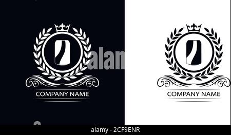 Bier, Bier Pub Logo Vorlage Luxus Royal Vektor Unternehmen dekorative Emblem mit Krone Stock Vektor