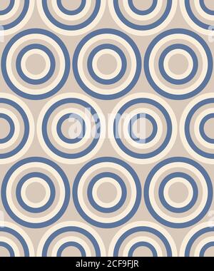 Mode abstrakte geometrische Muster mit Kreisen. Nahtloser Vektorhintergrund. Stock Vektor