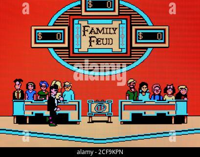 Family Feud - Nintendo Entertainment System - NES Videogame - Nur für redaktionelle Zwecke Stockfoto