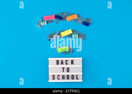 Back to School - Fernstudium während einer Pandemie Stockfoto
