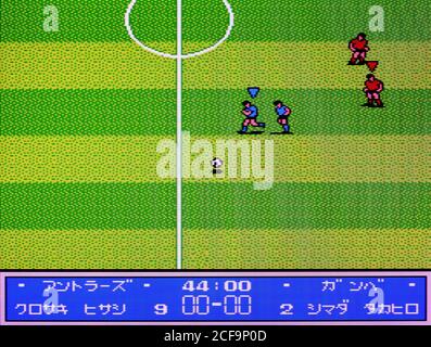 J League Siegtreffer - Nintendo Entertainment System - NES Videospiel – nur für redaktionelle Zwecke Stockfoto