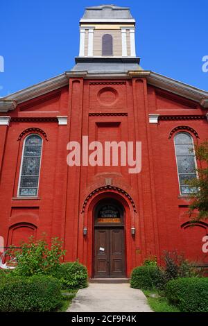 JIM THORPE, PA -30 AUG 2020- Blick auf die historische Stadt Jim Thorpe (ehemals Mauch Chunk) im Lehigh Valley in Carbon County, Pennsylvania, Unite Stockfoto