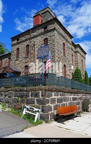 JIM THORPE, PA -30 AUG 2020- Blick auf die historische Stadt Jim Thorpe (ehemals Mauch Chunk) im Lehigh Valley in Carbon County, Pennsylvania, Unite Stockfoto