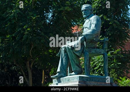 Italien, Lombardei, Busseto, Giuseppe Verdi Denkmal von Luigi Secchi Datum 1913 Stockfoto