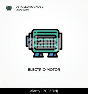 Vektorsymbol für Elektromotoren. Moderne Vektorgrafik Konzepte. Einfach zu bearbeiten und anzupassen. Stock Vektor