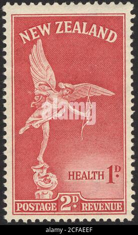Briefmarken aus Neuseeland. Briefmarke gedruckt in Neuseeland. Briefmarke gedruckt von Neuseeland. Stockfoto