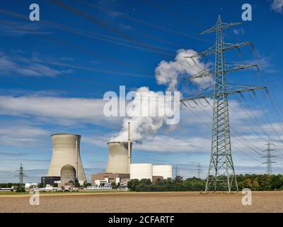 Kernkraftwerk Gundremmingen, Gundremmingen, Offingen, Landkreis Günzburg, Schwaben (Bayern), Freistaat Bayern, Deutschland Stockfoto