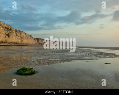 Escalles (Skale), Calais-1 (Calais-Nord-Ouest), Calais, Pas-de-Calais, Hauts-de-France (Nord-Pas-de-Calais), Frankreich Stockfoto