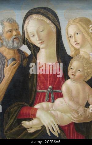 Madonna mit Kind mit den Heiligen Hieronymus und Maria Magdalena, Stockfoto