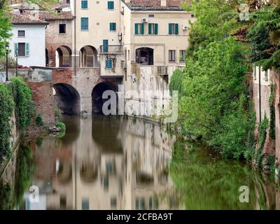 Il Rio di Mantova, Via Massari, Via Pescheria, Mantua (Mantua), Mantua Provinz, Lombardei, Italien, UNESCO Weltkulturerbe, Renaissance Stockfoto