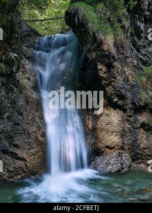 Wetzsteinbrüche Unterammergau, Pürschlingstraße, Unterammergau, Landkreis Garmisch-Partenkirchen, Oberbayern, Freistaat Bayern, Deutschland, Stockfoto