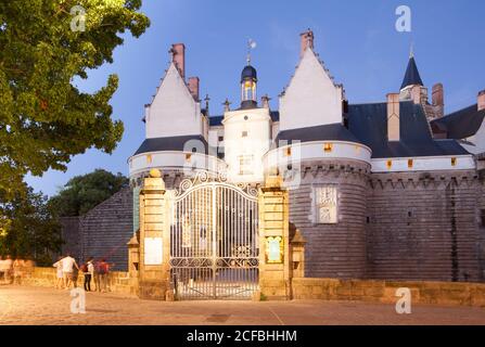 Schloss der Herzöge der Bretagne, Nantes Frankreich, Frankreich Stockfoto